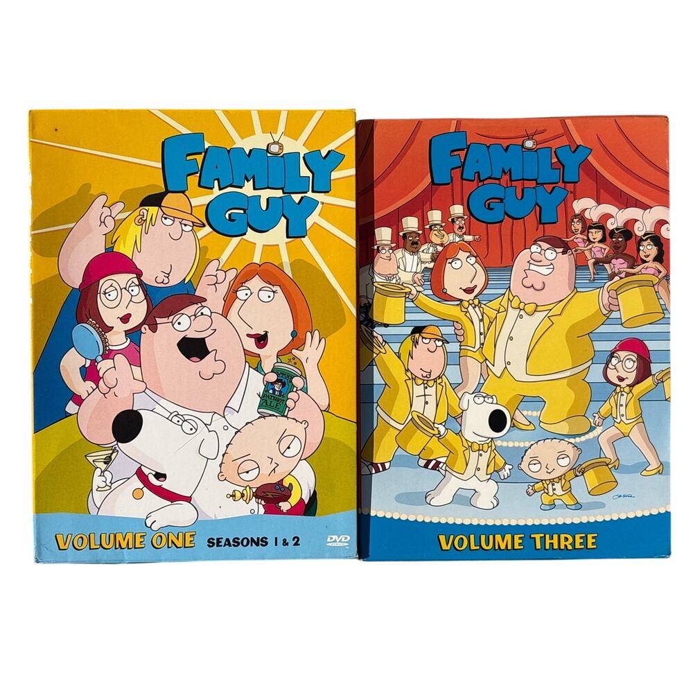 Family Guy Seasons 1/2/3 dvd bundle lot. 7 disc 41 episodes volume 1 2 3